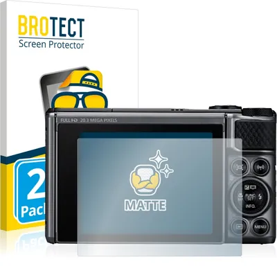 Produktbild von 2x BROTECT Schutzfolie für Canon PowerShot SX730 HS Displayschutz Displayschutzfolie Folie Matt Entspiegelungsfolie