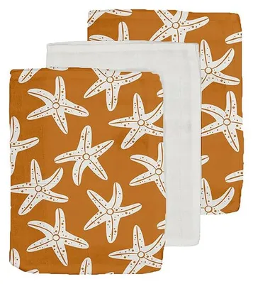 Productafbeelding van Swim Essentials Hydrofiele Washandjes - Oranje - Seastar - 20 X 15 Cm