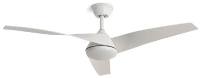 Produktbild von Deckenventilator mit Licht Lautlos DC Eubea Weiß Fernbedienung Groß (über 20 m²) 132 cm Weiß