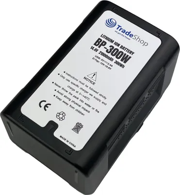 Produktbild von Trade-Shop Li-Ion Akku V-Mount 14,4V 21000mAh 300Wh mit D-Tap USB Ausgang für Sony DXC-D35WSPL DXC-D50 DXC-D50H DXC-D50K DXC-D50L DXC-D50P DXC-D50PH
