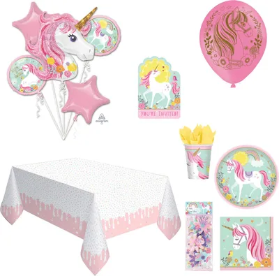 Produktbild von Partydeko Set groß Magical Unicorn für 8 Kinder