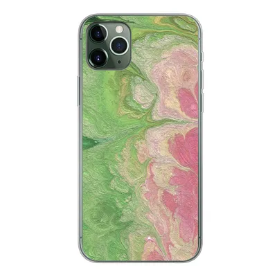 Produktbild von MuchoWow® Handyhülle Schutzhülle Hülle für iPhone 11 Pro Max Farbe - Kunst - Psychedelisch Silikon Softcase Handy Hülle - Schutz