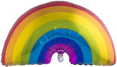 Produktbild von Regenbogen Aluminium-Ballon bunt 60 x 95 cm - Einheitsgröße