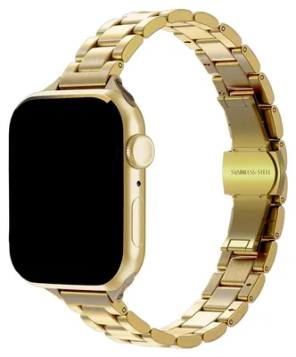 Productafbeelding van Selencia Slim Steel schakelbandje voor de Apple Watch | 38/40/41/42 mm - Goud