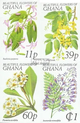 Produktbild von Briefmarken Ghana 1978 Mi 779B-782B (kompl.Ausg.) postfrisch Flora