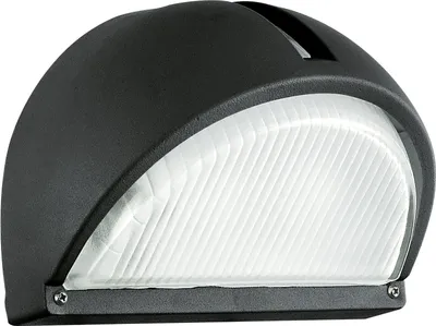 Produktbild von EGLO Außen-Wandlampe Onja, 1 flammige Außenleuchte, Wandstrahler aus Aluguss, Farbe: Schwarz, Glas: geriffelt, klar, Fassung: E27, IP44