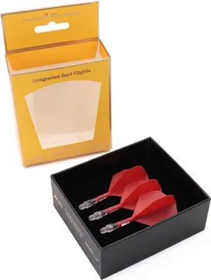 Produktbild von CUESOUL ROST T19 Dartschaft & Flight 3er-Set, Roter Flug, Eisschacht, 65mm