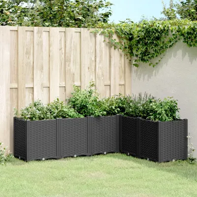 Zdjęcie produktu dla vidaXL Sadzarka czarna 160x120x53 cm PP