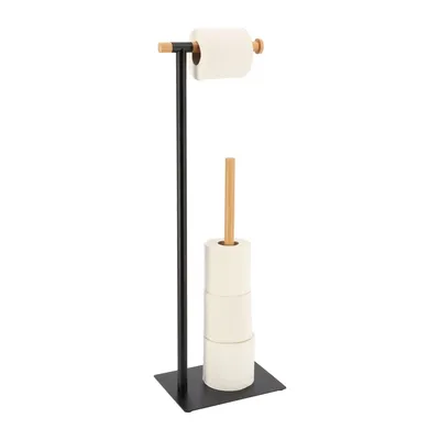 Produktbild von Tendance Toilettenpapierhalter und Ersatzrollenhalter - freistehend - schwarz
