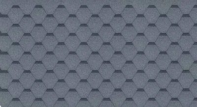 Obrázek produktu pro Bitumenové šindele Hexagonal Rock H-GREY, šedá bitumenová střešní krytina