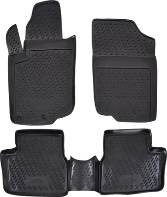 Obrázok produktu pre J&J Automotive | Gumové rohože so zvýšeným okrajom pre Peugeot 207 2006-2012