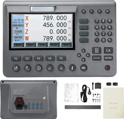 Obrázek produktu pro 4osý LCD DRO, vysoká přesnost 5µm, vstup AC100V-240V, pouze 4osý LCD DRO