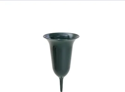 Produktbild von Grabvase Tuba, grün - Höhe 30 cm - 5 Stück