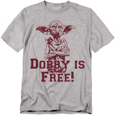 Productafbeelding van Harry Potter - "Dobby is vrij" T-shirt voor heren/dames, uni model, TV43084 (XXL) (Sport Heide)