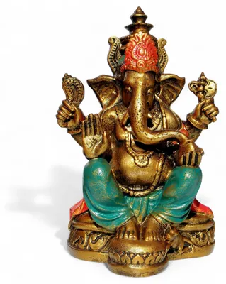Produktbild von Handgefertigte Ganesha-Figur aus Harz, 26 cm