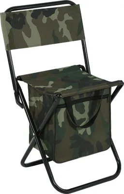 Obrázok produktu pre Skladací outdoorový kempingový stolička s popruhom na prenášanie a úložným priestorom, na rybolov a voľný čas