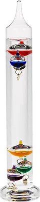 Produktbild von Out of the blue Glas-Galileothermometer, Glas, 28 x 8 x 7 cm, 1 Einheiten