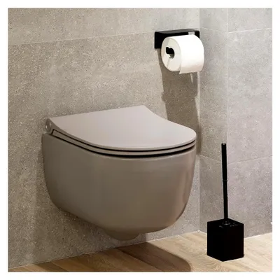 Produktbild von Toilettenpapierhalter Klopapierhalter Klorollenhalter Wandmontage WC Papier Halter Papierhalter Rollenhalter für Badzimmer und Küche Edelstahl Montage Ohne Bohren (Weiß)