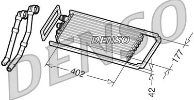 Produktbild von DENSO DRR12100 Wärmetauscher Innenraumheizung Kühler für IVECO Stralis
