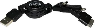 Zdjęcie produktu dla AUSBC-301 Uniwersalny kabel 3 w 1 do ładowania i przesyłania danych, adapter USB