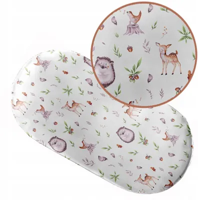Produktbild von Spannbettlaken mit Gummizug 38x80 cm für Kinderwagen Moseskorb Wiege 100% Baumwolle