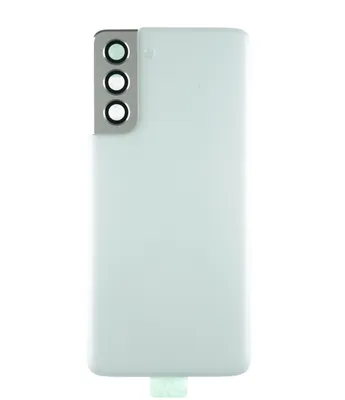 Produktbild von Samsung Galaxy S21 (SM-G991B) OEM Backcover + Kameraglas + Kleber, Silber
