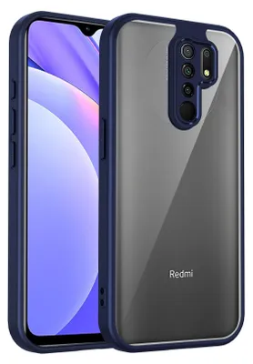 Produktbild von Hülle für Xiaomi Redmi Note 8 Pro Transparente Rückseite TPU Bumper Stoßfest Handyhülle Blau