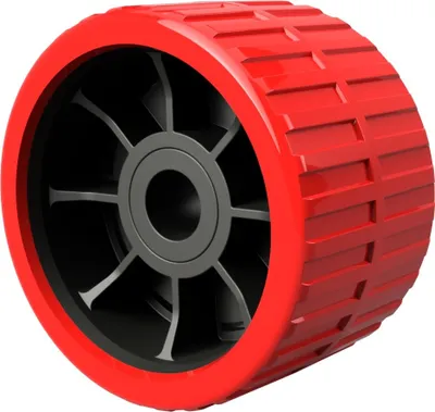 Produktbild von EVA Sliprolle Seitenrolle Sliphilfe spurfrei SUPROD, Ø 120 mm, rot