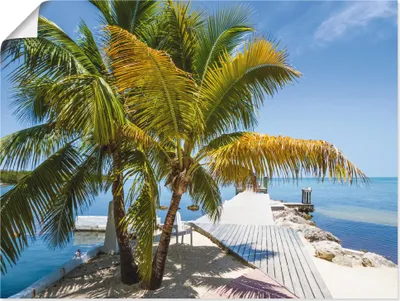 Produktbild von ARTland Poster Florida Keys Himmlischer Blick Größe: 80x60 cm