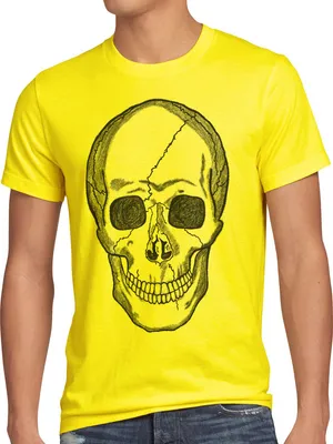 Produktbild von style3 Totenkopf T-Shirt Herren Biker Rocker Punk Tattoo