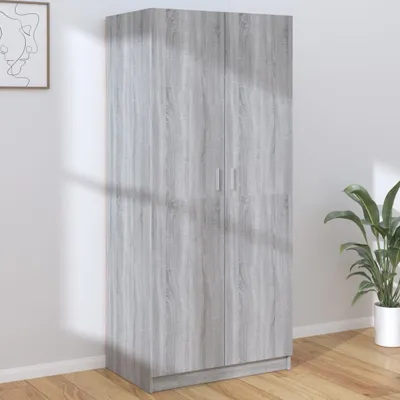 Obrázek produktu pro vidaXL Šatní skříň Grey Sonoma 80x52x180 cm výrobek ze dřeva