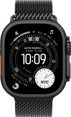 Produktbild von Apple Watch Ultra 3 Titan Schwarz Milanaisearmband Titan Schwarz M