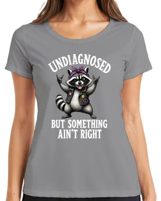 Obrázok produktu pre Tričko "Undiagnosed But Something Ain't Right Rocker Statement Sarkasmus", sivé, veľkosť L