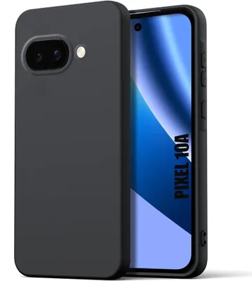 Image de Coque pour Google Pixel 10a, Protection Silicone Souple Doux Anti-Rayures Antichoc - Noir