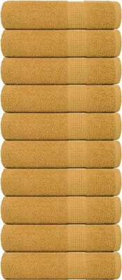 Produktbild von Duschtücher FROGN 10 Stk. Gold 70x140 cm 360 g/m²
