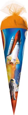 Produktbild von Roth Schultüte Weltraum rund Tüllverschluss 50cm