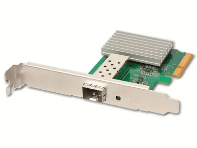 Zdjęcie produktu dla Edimax EN-9320SFP+, Wewnętrzny, Przewodowa, PCIe, Włókno, 10000 Mbit/s, Zielony, Srebrny