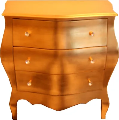 Produktbild von Casa Padrino Barock Kommode Gold 103cm mit 3 Schubladen - Antik Stil Möbel Wohnzimmer