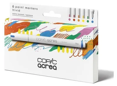 Obrázek produktu pro COPIC 20077601 COPIC Marker acrea "Vivid", sada 6 ks