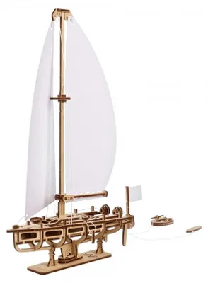 Produktbild von uGEARS 3D-Holzpuzzle „Ozeanjacht“
