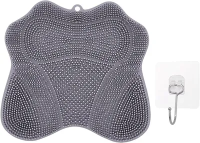 Productafbeelding van Voetenwas kussen, massagekussen met antislipzuignappen, voetbad, voetmassager, douchemat, voetwas kussen, voetmassager voor pedicure en voetverzorging