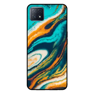 Zdjęcie produktu dla Smartphonica Etui na telefon do OPPO A53 5G / A72 5G / A73 5G marmurowy wygląd - marmurowe etui na tylną okładkę - Zielony