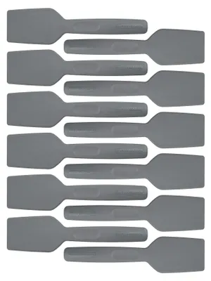Produktbild von Fackelmann Raclette-Spachtel Set, Raclette-Schaber aus Kunststoff, hochwertiger Racletteschieber, Schaufel für Raclette-Pfännchen, Raclette-Zubehör (Farbe: Schwarz), Menge: 12 Stück
