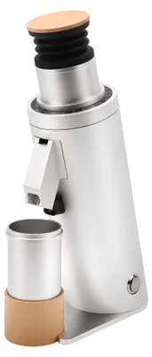 Produktbild von ROASTLY DF64V elektrische Single-Dose Kaffeemühle, mattweiß/silber, 64 mm Espresso Red Ti Mahlscheiben, 90 Mahlgrade, Blasebalg, Dosierbecher, LCD-Drehzahlregler für Espresso & Filter