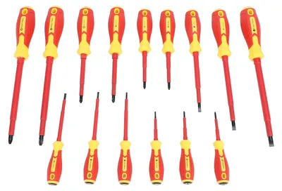 Produktbild von 15-teiliges 1000-V-isoliertes Elektriker-Schraubendreher-Set, Chrom-Vanadium, professionelle Elektrik für Fahrzeuge