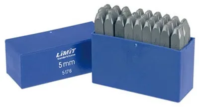 Produktbild von AZ-Buchstabenstempel-Set mit 6 mm Buchstabenhöhenbegrenzung