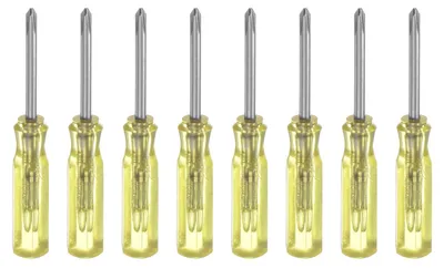 Produktbild von Mini-Kreuzschlitz-Schraubendreier-Set PH0 - 8 Stück mit magnetischer Spitze