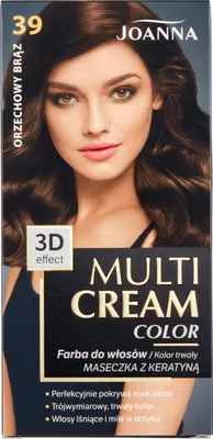 Produktbild von Joanna Multi Cream Color Haarfarbe 39 Nussbraun 50ml
