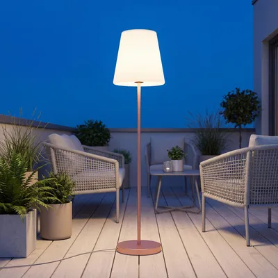 Obrázek produktu pro LED venkovní lampa kabelová zástrčka 177,2 cm stmívač změna barvy 3000-6500 K teplá až studená venkovní stojací lampa v růžové bílé barvě zahradní lampa světlo na terasu