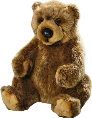 Produktbild von Carl Dick Braunbär, Grizzly-Bär sitzend ca. 24cm Plüschtier, Stofftier, Kuscheltier 3669